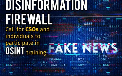 TRAINING: “Firewall of Disinformation: Developing civil society organisations’ skills to identify and counter anti-Western disinformation”